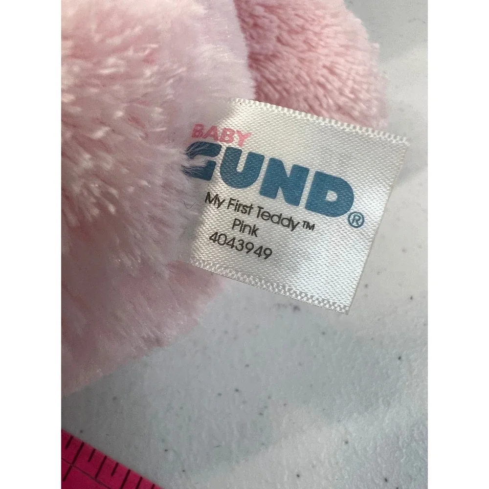 Baby GUND My First Teddy Pink Stuffed Animal Plush Bear 4043949 10 inch
